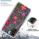 Case for Moto E32/Moto E32S/Moto G22 XT2231-2 Case with Tempered Glass Screen Protector, Floral Crystal Clear TPU Shockproof Protective Armor Cover for Motorola Moto G22 (Floral Prints)