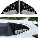 Rear Window Louvers for Honda CRV CR-V 2017 2018 2019 2020 2021 2022 Accessories Sporty Air Vent Cover Trim Window Glass Blinds Glossy Black