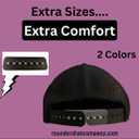 8 x Snapback hat Half Size/Extender Black