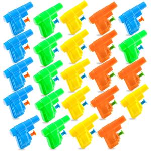 KIMOBER 24PCS Mini Water Guns Toy,Small Colourful Plastic Water Squirt Gun Toys for Swimming Pool Party Favors,Kids Summer Outdoor Game(Mini)