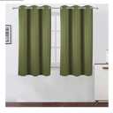 LEMOMO Oilve Green Blackout Curtains 40 x 54 Inch Length/Set of 2 Curtain Panels/Thermal Insulated Room Darkening Blackout Curtains