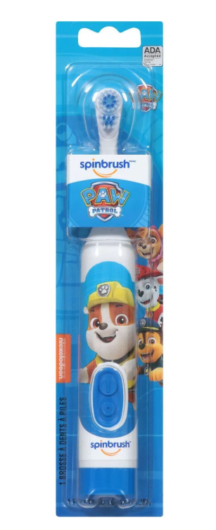 Spinbrush Kids Paw Patrol Electric Toothbrush, Soft Bristles, Blue, 1 Count