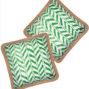 Tommy Bahama Pack of 2 Premium Water-Resistant 18" x 18" Indoor/Outdoor Decorative Pillows with Inserts  Perfect for Patio Furniture, Poolside, and Outdoor Lounging (Chevron Green)