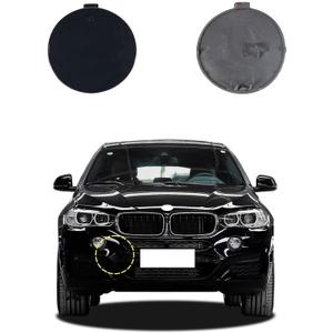 Car Front Bumper Tow Hook Cover Compatible with BMW X6 M Aerodynamics Sport F16 Fit 28iX 30dX 35iX 40dX 50iX xDrive sDrive SAV 2015 2016 2017 2018 2019 Trailer Cover Cap 51118065933 Towing Eye Cap (Carbon black Right Passenger Side)