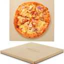 Unicook 16" x 16" Square Pizza Stone for Grill and Oven, Large Cordierite Bread Baking Stone for Crispy Crust Pizzas, Bread and Cookies, Includes Dough Scraper