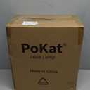 PoKat 23" Brass Gold Ceramic Table Lamps for Living Room, Retro Warm Gold Lamps for Night Stands, Vintage Bronze Decorative Lamps for Bedroom, Antique Gold Brown Nightstand Lamps for Home Decor