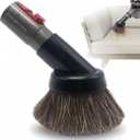 for Dyson Vacuum, Premium Soft Horsehair Round Dust Brush: Perfect for Vacuuming Sofas, Furniture Surface and Baseboards Vacuum Attachment (Compatible with Dyson V7 V8 V10 V11 V15 Gen5)