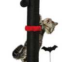 MECOOL Cat Scratching Post Premium Sisal Scratch Posts with Hanging Ball Vertical Scratcher for Indoor Cats and Kittens,Black