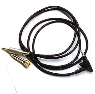 NewFantasia Replacement Audio Cable Compatible with Sennheiser PXC450, PXC350, PC350, HD380 PRO Headphones Braided Wire Audio Upgrade HiFi Stereo Cord 1.2meters/ 4feet