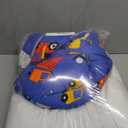 Primlect Thickened Toddler Nap Mat with Removable Pillow and Minky Blanket, Extra Large 55''x35'' Sleeping Bag, Washable, Roll up, Perfect for Daycare, Preschool, Kindergarten, Boys and Girls Blue Car