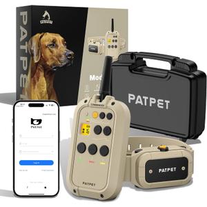Dog Training Collar with APP Control - 2-in-1 E Collar for Dogs Training 1/2 Mile Range Bluetooth-Enabled Waterproof Dog Training Collar with Remote Control Electric Dog Collar for 15-140 Lbs Dogs