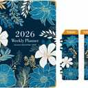 2026 Planner for Women | Jan 2026-Dec 2026 Pretty Hardcover Agenda | 6.3" x 8.5" Spiral Bound Monthly/Weekly/Daily Calendar Planner with Bookmark, Perfect for School, Office & Home SuppliesB12)
