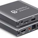 ByDiffer 4K Ultra HD Digital Media Player, TV MP4 Video Player for USB Drive/Micro SD Card, H.265/HEVC, Digital Signage, Auto Playback, HDMI/AV/Optical Output (Grey)