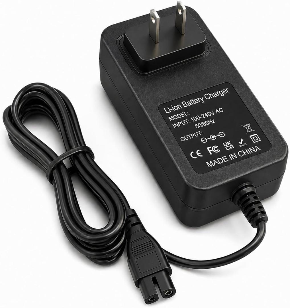 25.2V Quick Charger Replacement for Wybot Cordless Robotic Pool Vacuum C1 C2 C2B OS7010C, AC/DC Power Supply Adapter Plug