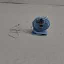 BESKAR Clip on Fan, Portable Small Desk Fans with Strong Airflow, 3 Speeds with Personal Fans Sturdy Clamp, Quiet Desk Fan & Clip Fan with USB Cord Powered - No Battery (Sky Blue)