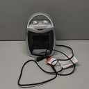 GiveBest Portable Electric Space Heater with Thermostat, 1500W/750W Safe and Quiet Ceramic Heater Fan, Heat Up 200 Square Feet for Office Room Desk Indoor Use, Silver