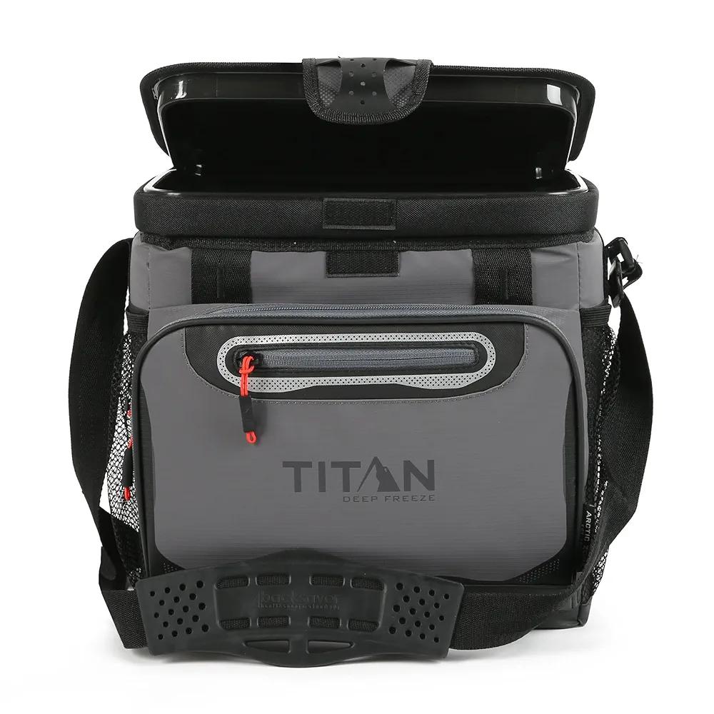 Arctic Zone Titan Deep Freeze Cooler - Zipperless Hardbody Cooler - Small & Large Capacity- Beach & Camping Cooler - Deep Freeze Insulation, HardBody Liner, and SmartShelf 16 can