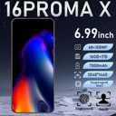 16 ProMa x Smartphone Unlocked Cell Phone, 6.99 HD Screen5G Phone, 12+512GB phoneunlocked, Android 13.0, 68+108MP Zoom Camera, Fingerprint Button Unlock-and take Photos (Deep Green)