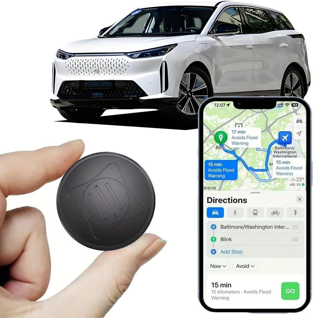 Mini GPS Tracker for Vehicles - Car GPS Trackers Portable Real Time Magnetic GPS Tracking Device,No Monthly Fee/No Subscription, Hidden Full Global Coverage Location Trackers for Car,Kids,Dogs.Trucks