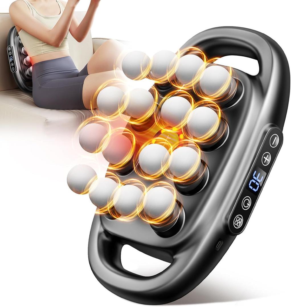 16 Head Massage Gun Deep Tissue with 3 Modes & 30 Intensities, Silent Muscle Massage Gun for Back,Shoulders, Legs, Foot, Body Muscle Pain Relief