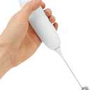 Milk Frother Handheld, Battery Operated Milk Frother Foam Maker Egg Beater Household For Coffee, Latte, , Hot Chocolate, Mini Drink Mixer, Small Baking Tool (White)