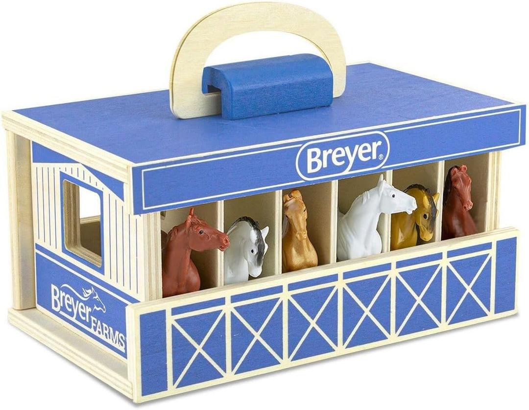 Breyer Farms Wood Stable Playset 59217, Multicolor