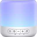 Easysleep White Noise Sound Machine with 30 Soothing Sounds 12 Night Light 32 Volume 3 Timers Portable Sleep Sound Machine for Office Travel Noise Canceling Lullaby & Rain Sound for Baby, Adults