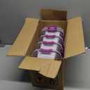 UMEIED 10 Pack Glass Food Storage Containers with Lids, Leakproof Airtight Glass Meal Prep Containers For Lunch, On The Go, Leftover, Dishwasher Safe (DARK PURPLE)