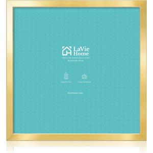 LaVie Home 24 x 24 Picture Frame, Square Poster Frame with High Definition Plexiglass, Horizontal or Vertical Wall Gallery Poster Frames Suitable for Photos, Artworks, Posters,Puzzle, Gold 1pc