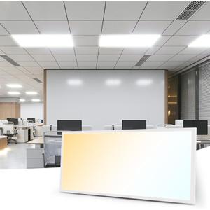 Art3d 1 Pack 2x4 FT LED Flat Panel Light, 3CCT Selectable Color Temperature 3000K/4000K/5000K, 0-10V Dimmable 5500LM Flush Mount Ceiling Light, 20W/30W/40W Drop Ceiling Light, UL&ETL Listed