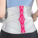 Back Brace for Lower Back Pain Women with Widened Alloy Stays,Adjustable Back Support Belt for Women & Men with Lumbar Pad,Breathable Lumbar Support Belt for Heavy Lifting & Work,Sciatica, Scoliosis, Herniated Disc,White/Pink Size M (Waist:33.5"-40.2")