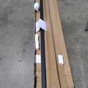 JUBEST Modern Handrail  8FT Staircase Handrails with Adjustable Wall Mount Brackets, Powder Coated Finish, Heavy-Duty Handrails for Indoor & Outdoor Use, Black