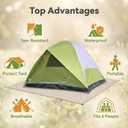 Heavy Duty Camping Tents, Outdoor Tents, 6 Person Family Camping Tent,Waterproof Windproof, 210D Oxford Fabric Ground Cloth