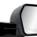 Passenger Right Side Door Mirror Power Heated with BLIS Glass Turn Signal Light and Menory Power Folding Textured Black Back Cover for Toyota Tundra 2022-2025