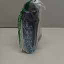 Water Bottle with Straw, 32oz Motivational Water Bottles with Time Marker to Drink, Tritan BPA Free, 1L Sports Water Bottle with Carry Strap LeakProof for Women Gym Fitness Outdoor (1 Pack) (Dark Blue)