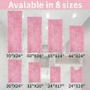 LanYunUmi Rugs for Bathroom Slip-Resistant Shag Chenille Bath Mat Extra Soft and Absorbent Rug Shower Room Machine-Washable Fast Dry（Pink 17"x24"）