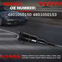 1pc Front Left Air Suspension Shock Strut Compatible with Lexus LS460 2007-2012 All Engine 2WD Replaces 4801050150 4801050153