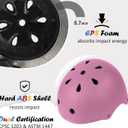 Kids Bike Helmet, 3 Sizes from Toddler to Youth, Pink, Small
