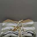 Becokan Beach Bag Initial Beach Tote with Makeup Bag for Travel Work Storage Personalized Birthday Gifts for Women Her (Light Green)