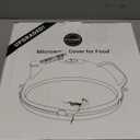 Microwave Splatter Cover for Food, Upgraded Microwave Cover with Water Steamer, Integrated Handle, Plate Covers, Splatter Guard, Cookware Lid, House Essentials for Gift, 10 Inch (Grey)