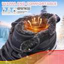 Littleplum Snow Boots for Women-Warm Fur Line Anti Slip Womens Winter Boots-Fashion Ankle Booties Sneakers for Outdoor Hiking (6, Dark Blue)