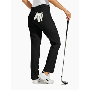 Willit Women's Golf Pants Hiking Pants Quick Dry Lightweight Outdoor Casual Pants with Pockets Water Resistant Size 10