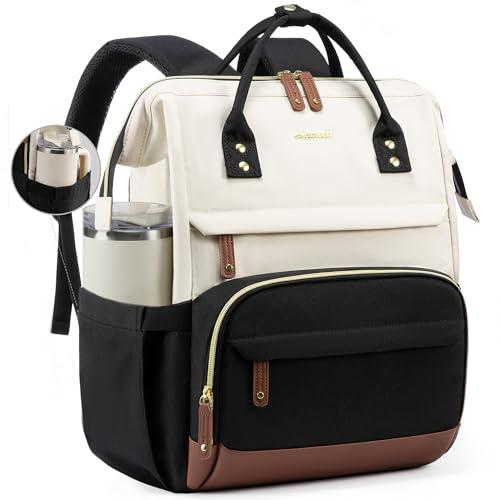 LOVEVOOK Laptop Backpack for Women, 18 Inch Work Business Backpacks Purse With Large Capacity, Waterproof Nurse Bag College Bookbag for School, Waterproof Casual Daypack for Travel