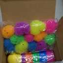 12 Pack Easter Eggs Fillers Light Up Chick Duck Puffer Balls Easter Eggs Filled Toys Easter Basket Stuffers Glow In The Dark Stress Relief LED Fidget Toys for Kids Boys Girls Easter Hunt Party Favors