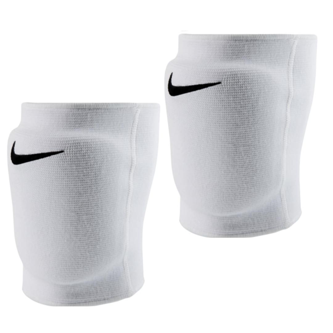 Nike Premium Dri-Fit Knee Pads (1 Pair), Essential/Streak/Varsity, Cushioning/Sweat-wicking/Unisex (Essential White - M/L)