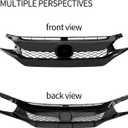 Front Bumper Grille For 2016-2018 Honda Civic Type R Style Grill