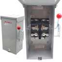 100A Manual Transfer Switch, 24000W General-Duty Double-Throw Safety SwitchGenerator Transfer Switch Meeting NEMA 3R Standards for Outdoor and Indoor