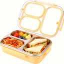 Stainless Steel Bento Box for Kids & Adults,25oz-Leakproof 3 Compartment Metal Bento Lunch Container,304 Stainless Steel Bento Box for School, Capable of Heating Food,Dishwasher Safe, BPA-Free.