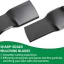 GX22151 Mower Blade Compatible with John Dee re 42" Deck Tractor, GY20850 Mulching Blade Fit for 102 115 125 135 D130 D100 D105 Riding Mower, Replace AM137328 AM141033 AM137333, 2 Pack