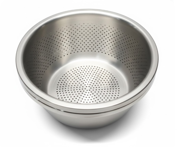  Kitchen Washing Vegetable Fruit SS201 Stainless Steel Colander Mixing Bowls Set
SUS 304